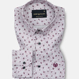 Luwan Pink Printed Cotton Shirt