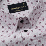 Luwan Pink Printed Cotton Shirt