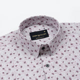 Luwan Pink Printed Cotton Shirt