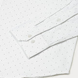 Luwan White Printed Dobby Cotton Shirt