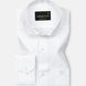 Marcell White Textured Cutaway Cotton Shirt - John Ellies