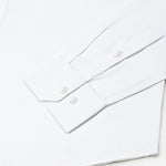 Marcell White Textured Cutaway Cotton Shirt - John Ellies