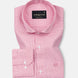 Marcell Red Textured Cutaway Cotton Shirt - John Ellies