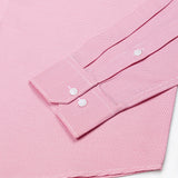 Marcell Red Textured Cutaway Cotton Shirt - John Ellies