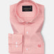 Marcell Orange Textured Cutaway Cotton Shirt - John Ellies