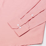 Marcell Orange Textured Cutaway Cotton Shirt - John Ellies