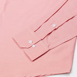 Marcell Orange Textured Cutaway Cotton Shirt - John Ellies