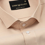 Marcell Yellow Textured Cutaway Cotton Shirt - John Ellies