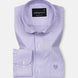 Marcell Lavender Textured Cutaway Cotton Shirt - John Ellies