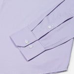 Marcell Lavender Textured Cutaway Cotton Shirt - John Ellies