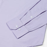 Marcell Lavender Textured Cutaway Cotton Shirt - John Ellies