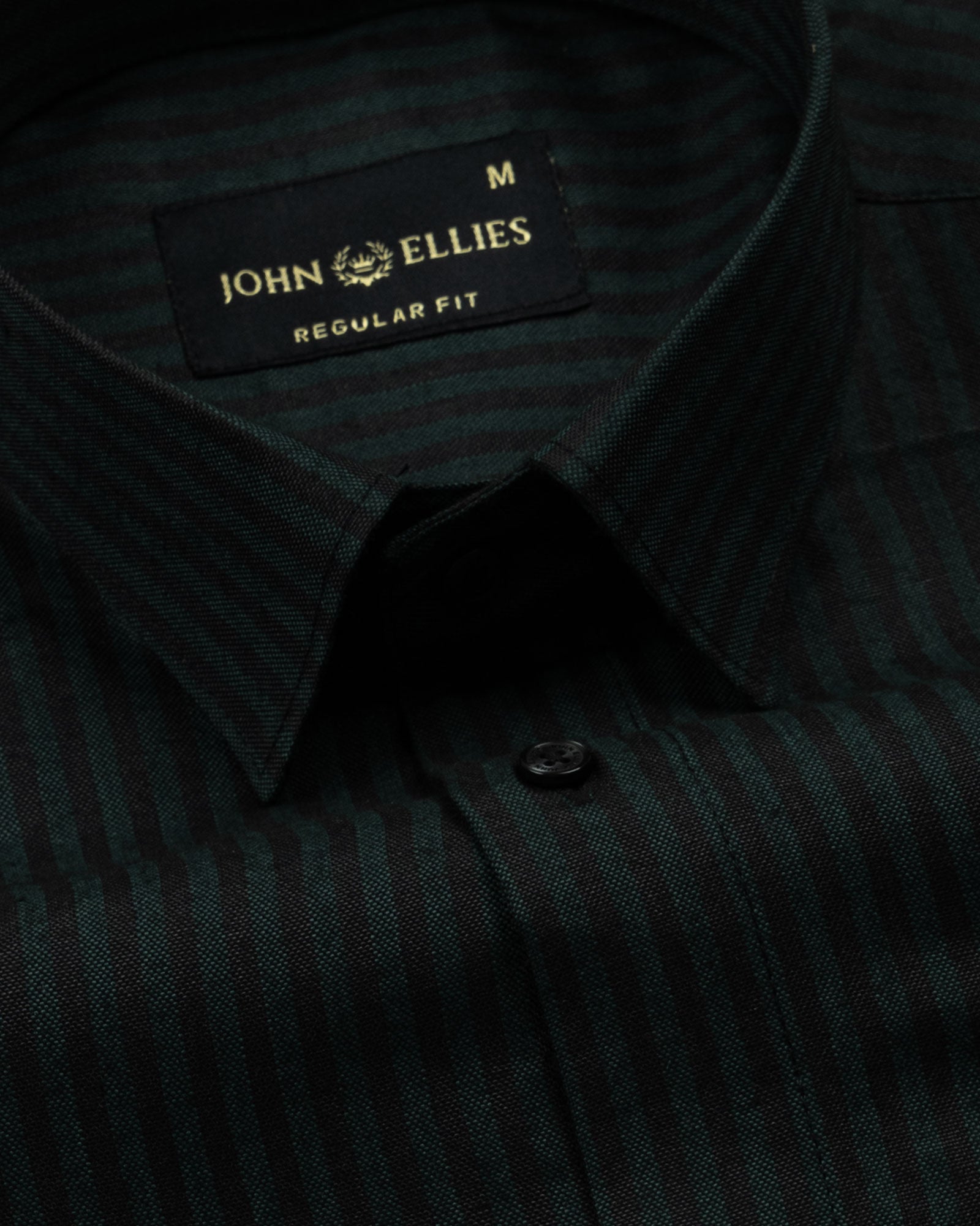 Destiny Green Stripes Oxford Cotton Shirt - John Ellies