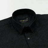 Destiny Green Stripes Oxford Cotton Shirt - John Ellies