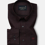 Destiny Red Stripes Oxford Cotton Shirt - John Ellies