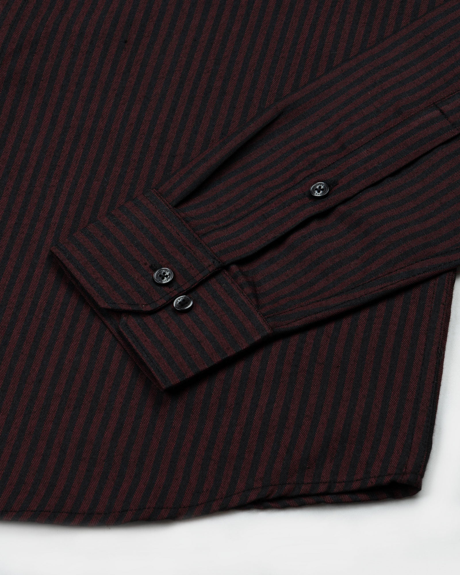 Destiny Red Stripes Oxford Cotton Shirt - John Ellies