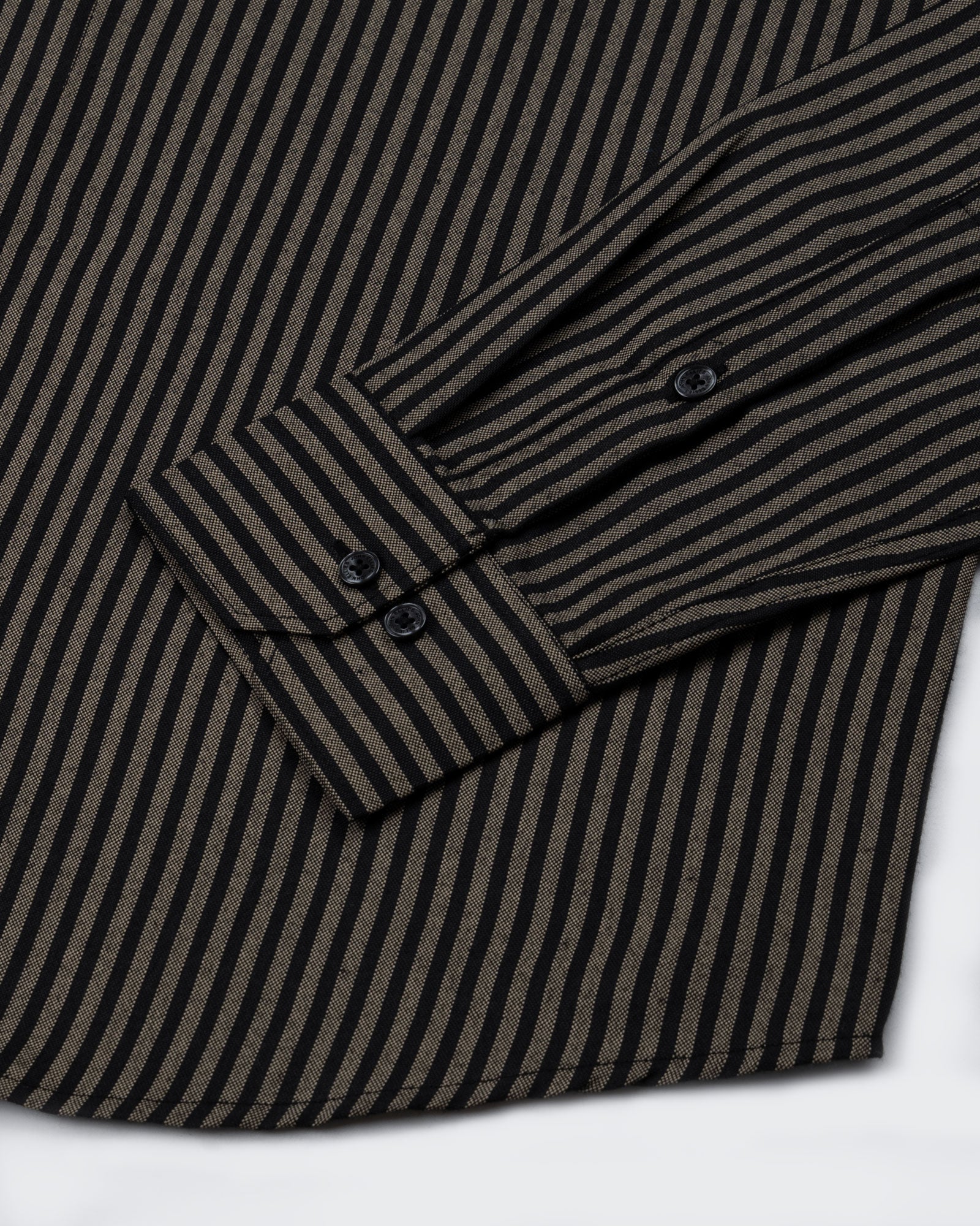 Destiny Beige Stripes Oxford Cotton Shirt - John Ellies