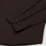 Destiny Brown Stripes Oxford Cotton Shirt - John Ellies