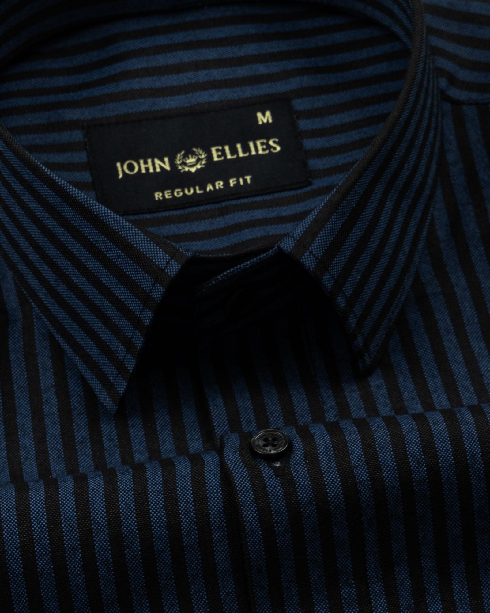 Destiny Blue Stripes Oxford Cotton Shirt - John Ellies