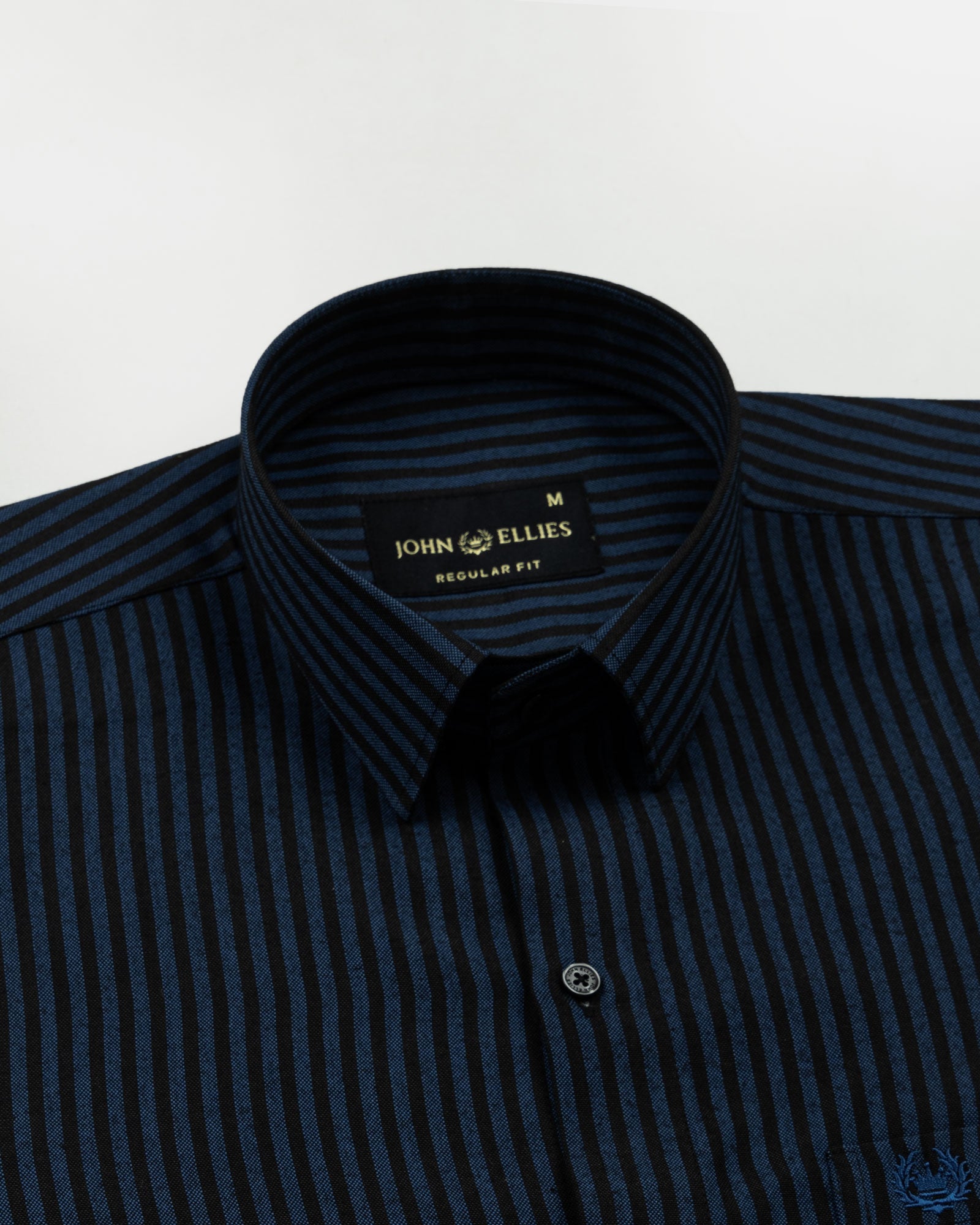 Destiny Blue Stripes Oxford Cotton Shirt - John Ellies