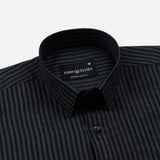 Destiny Grey Stripes Oxford Cotton Shirt - John Ellies