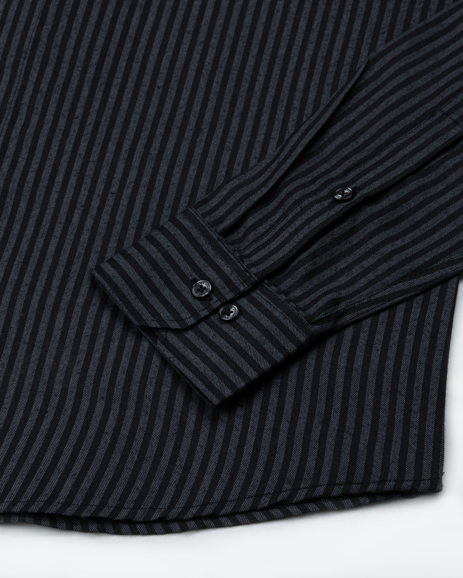 Destiny Grey Stripes Oxford Cotton Shirt - John Ellies