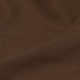 Monza Brown Plain Button Down Polyester Shirt - John Ellies