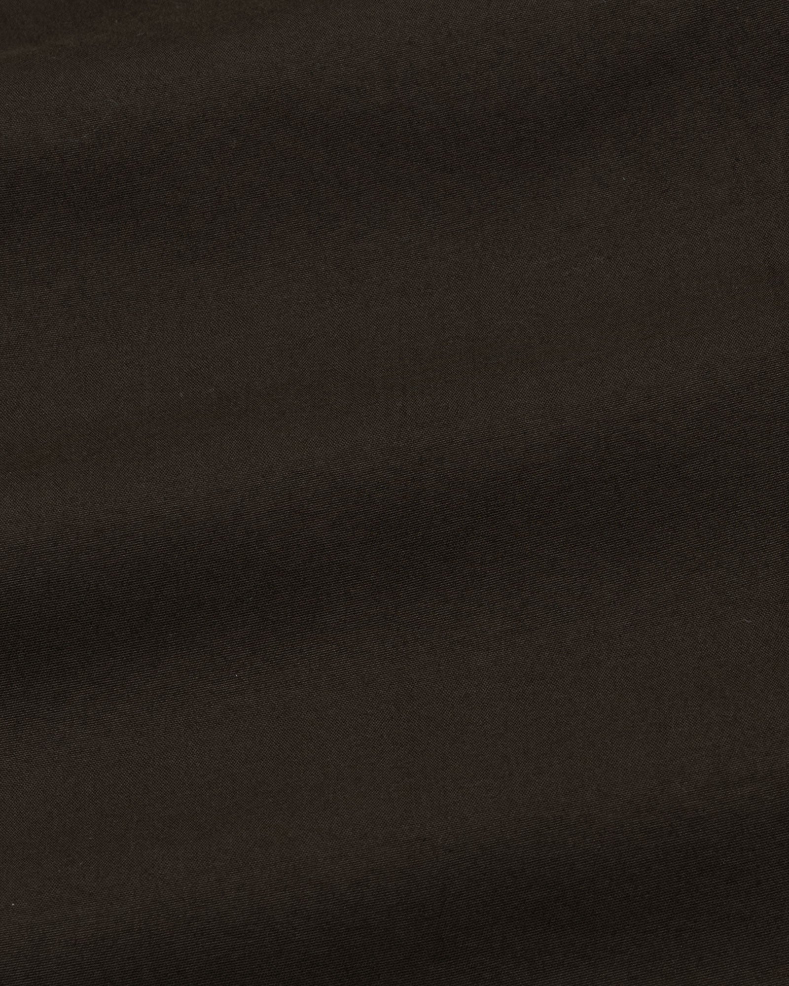 Monza Coffee Plain Button Down Polyester Shirt - John Ellies