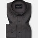 Monza Grey Plain Button Down Polyester Shirt - John Ellies