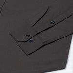 Monza Grey Plain Button Down Polyester Shirt - John Ellies
