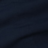 Monza Navy Blue Plain Button Down Polyester Shirt - John Ellies