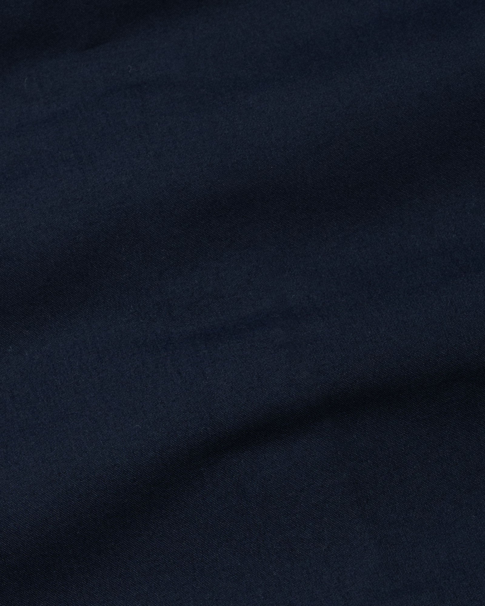 Monza Navy Blue Plain Button Down Polyester Shirt - John Ellies