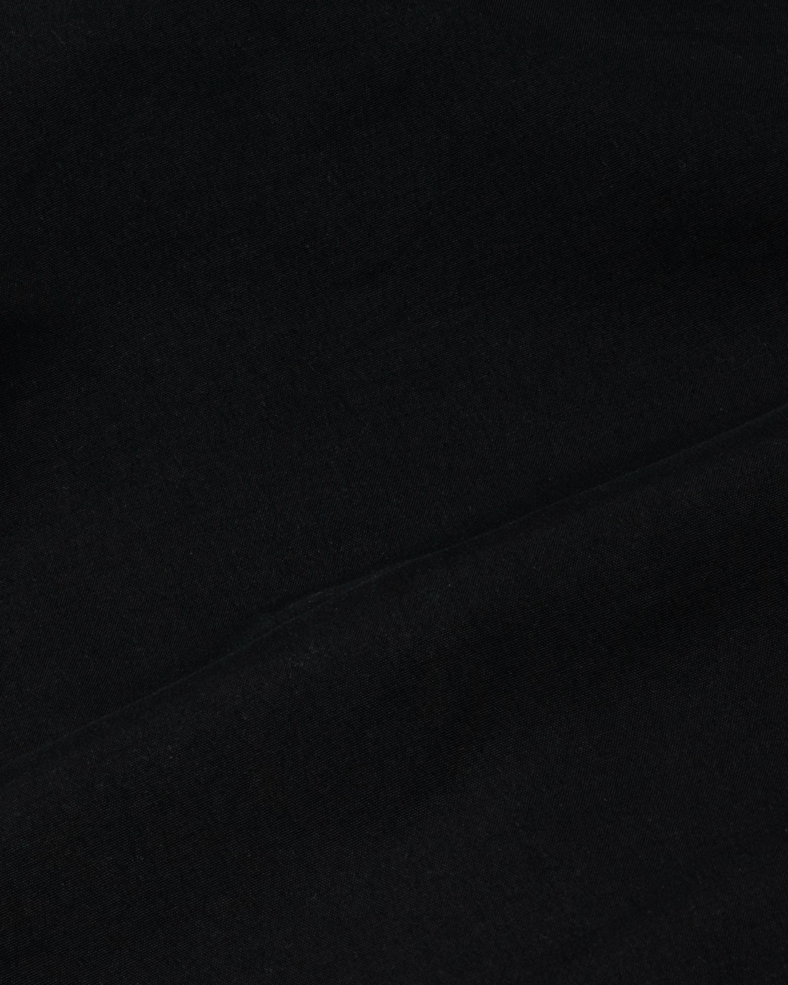 Monza Black Plain Button Down Polyester Shirt - John Ellies