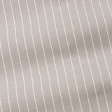 Seashel Beige Stripe Button Down Oxford Cotton Shirt