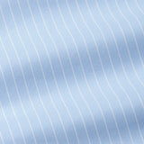 Seashel Sky Blue Stripe Button Down Oxford Cotton Shirt
