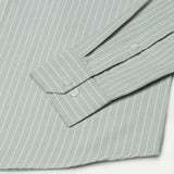 Seashel Olive Stripe Button Down Oxford Cotton Shirt