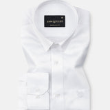 Wilson White Plain Satin Shirt
