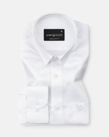 Wilson White Plain Satin Shirt