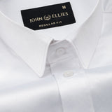 Wilson White Plain Satin Shirt