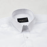 Wilson White Plain Satin Shirt