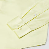 Wilson Light Yellow Plain Satin Shirt