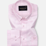 Wilson Light Pink Plain Satin Shirt