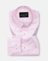 Wilson Light Pink Plain Satin Shirt