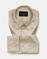 Wilson Cream Plain Satin Shirt