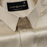 Wilson Cream Plain Satin Shirt