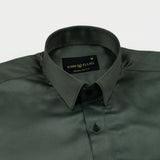 Wilson Green Plain Satin Shirt