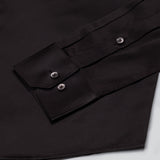 Wilson Coffee Plain Satin Shirt