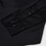 Wilson Black Plain Satin Shirt