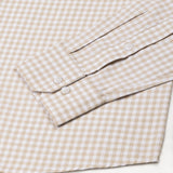 Prascot Cream Check Oxford Cotton Shirt