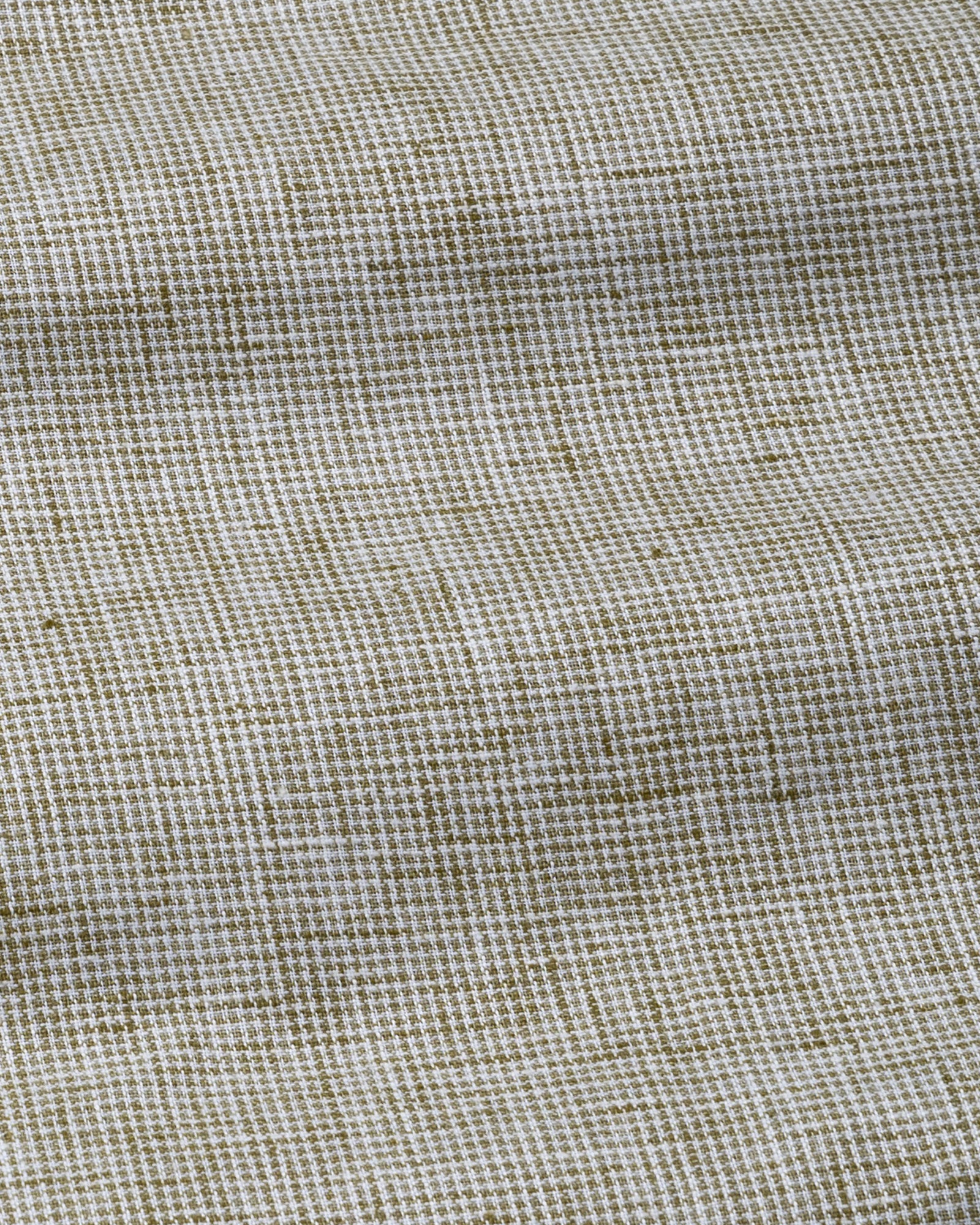 Parcore Olive Check Button Down Linen Cotton Shirt - John Ellies