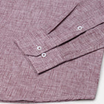 Parcore Maroon Check Button Down Linen Cotton Shirt - John Ellies